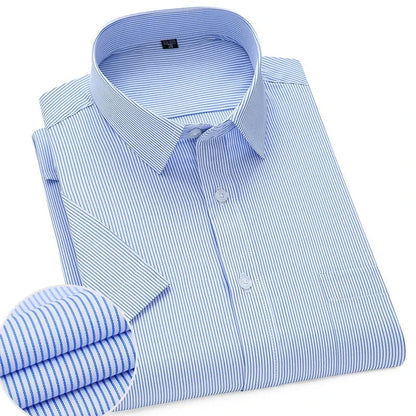 Lightweight Short Sleeve Shirt For Men Wrinkle Free Easy Care Comfort For Modern Professionals