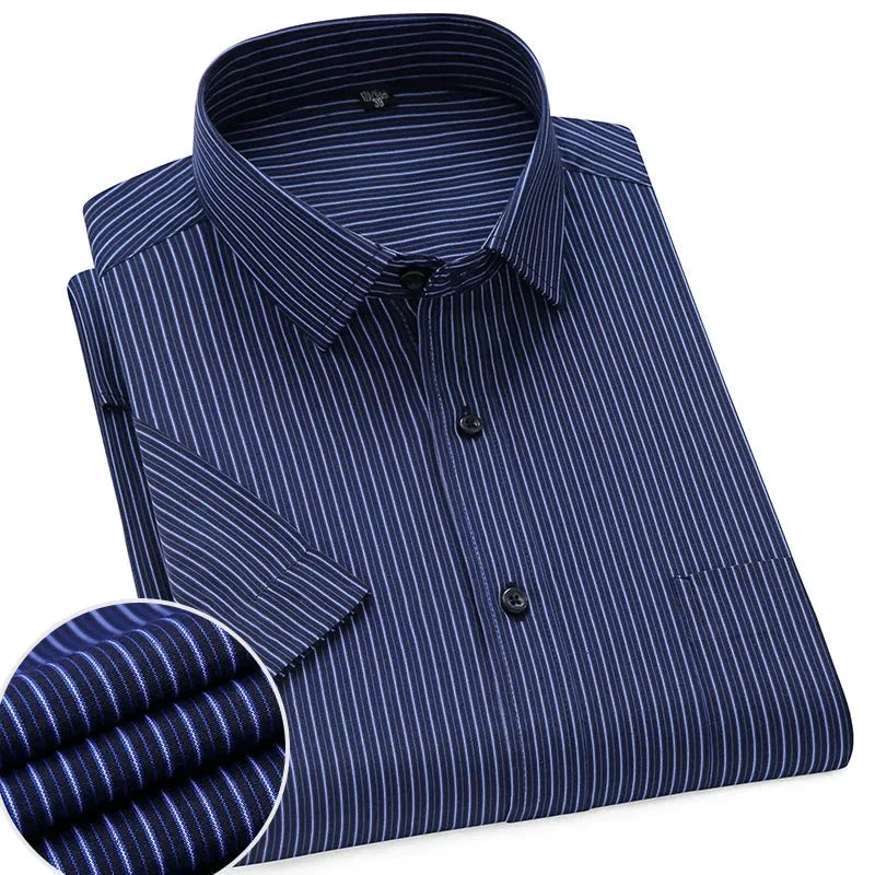 Lightweight Short Sleeve Shirt For Men Wrinkle Free Easy Care Comfort For Modern Professionals