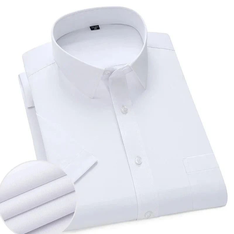 Lightweight Short Sleeve Shirt For Men Wrinkle Free Easy Care Comfort For Modern Professionals