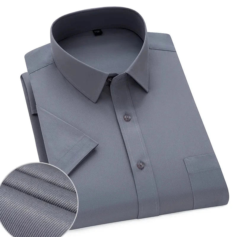 Lightweight Short Sleeve Shirt For Men Wrinkle Free Easy Care Comfort For Modern Professionals