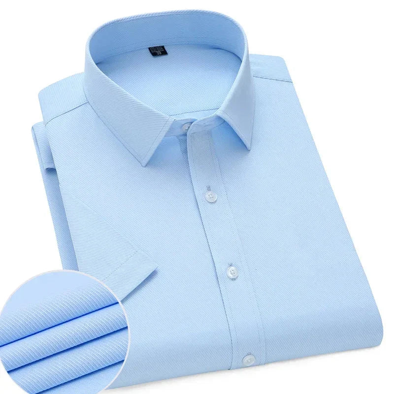 Lightweight Short Sleeve Shirt For Men Wrinkle Free Easy Care Comfort For Modern Professionals
