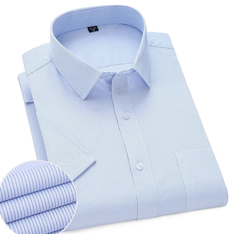 Lightweight Short Sleeve Shirt For Men Wrinkle Free Easy Care Comfort For Modern Professionals