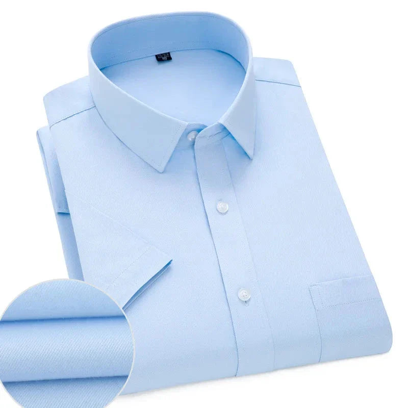 Lightweight Short Sleeve Shirt For Men Wrinkle Free Easy Care Comfort For Modern Professionals