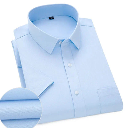 Lightweight Short Sleeve Shirt For Men Wrinkle Free Easy Care Comfort For Modern Professionals
