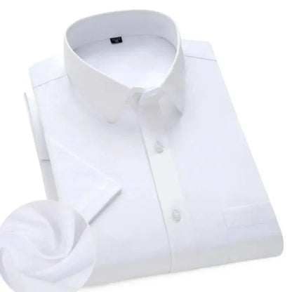 Lightweight Short Sleeve Shirt For Men Wrinkle Free Easy Care Comfort For Modern Professionals