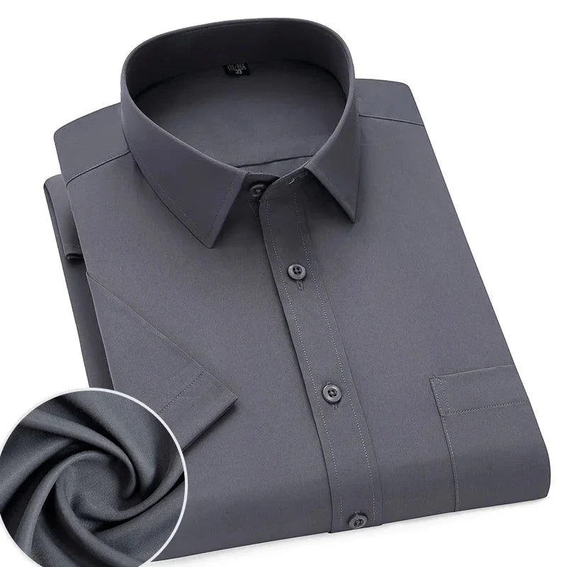 Lightweight Short Sleeve Shirt For Men Wrinkle Free Easy Care Comfort For Modern Professionals