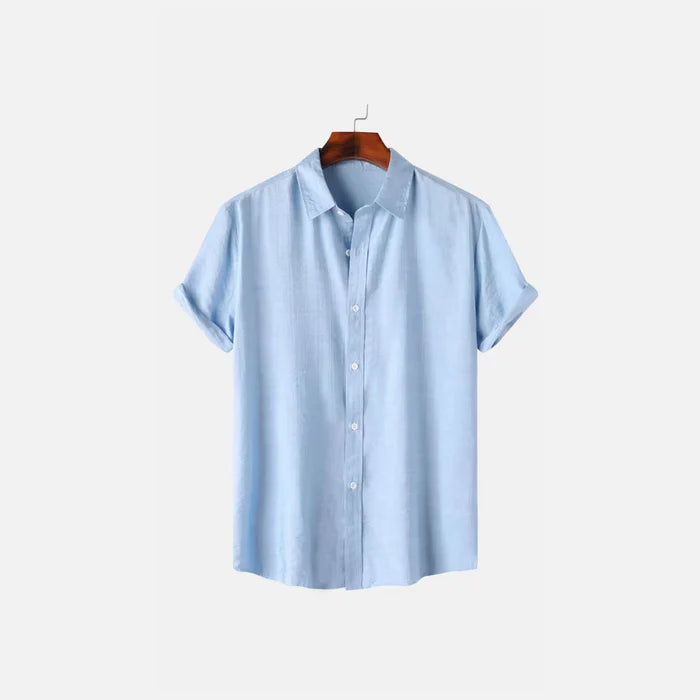 Linen Shirt For Men Breathable Lightweight Comfort