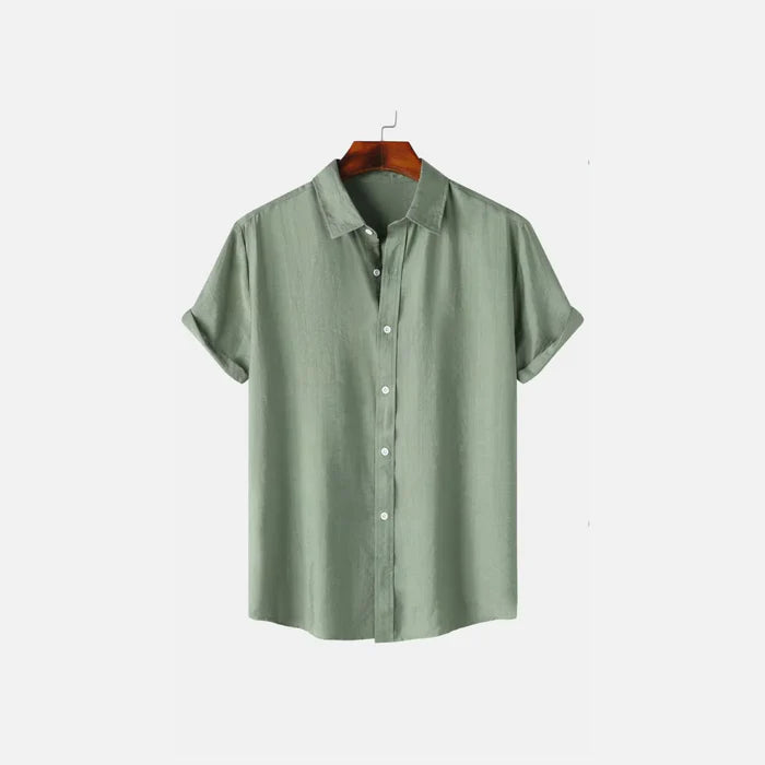Linen Shirt For Men Breathable Lightweight Comfort