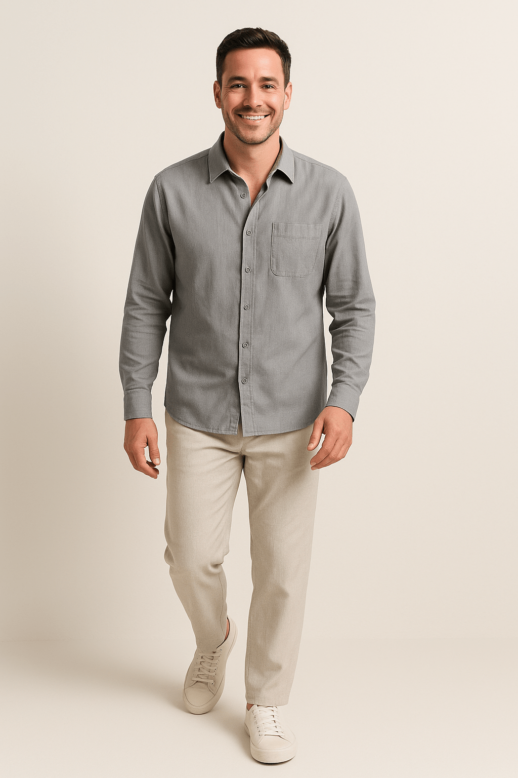 Linen Shirt and Drawstring Linen Pants Set for Lightweight Comfort and Relaxed Summer Style