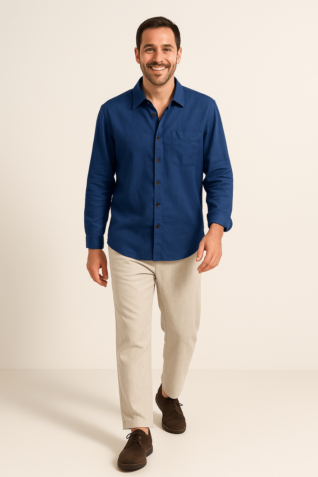 Linen Shirt and Drawstring Linen Pants Set for Lightweight Comfort and Relaxed Summer Style