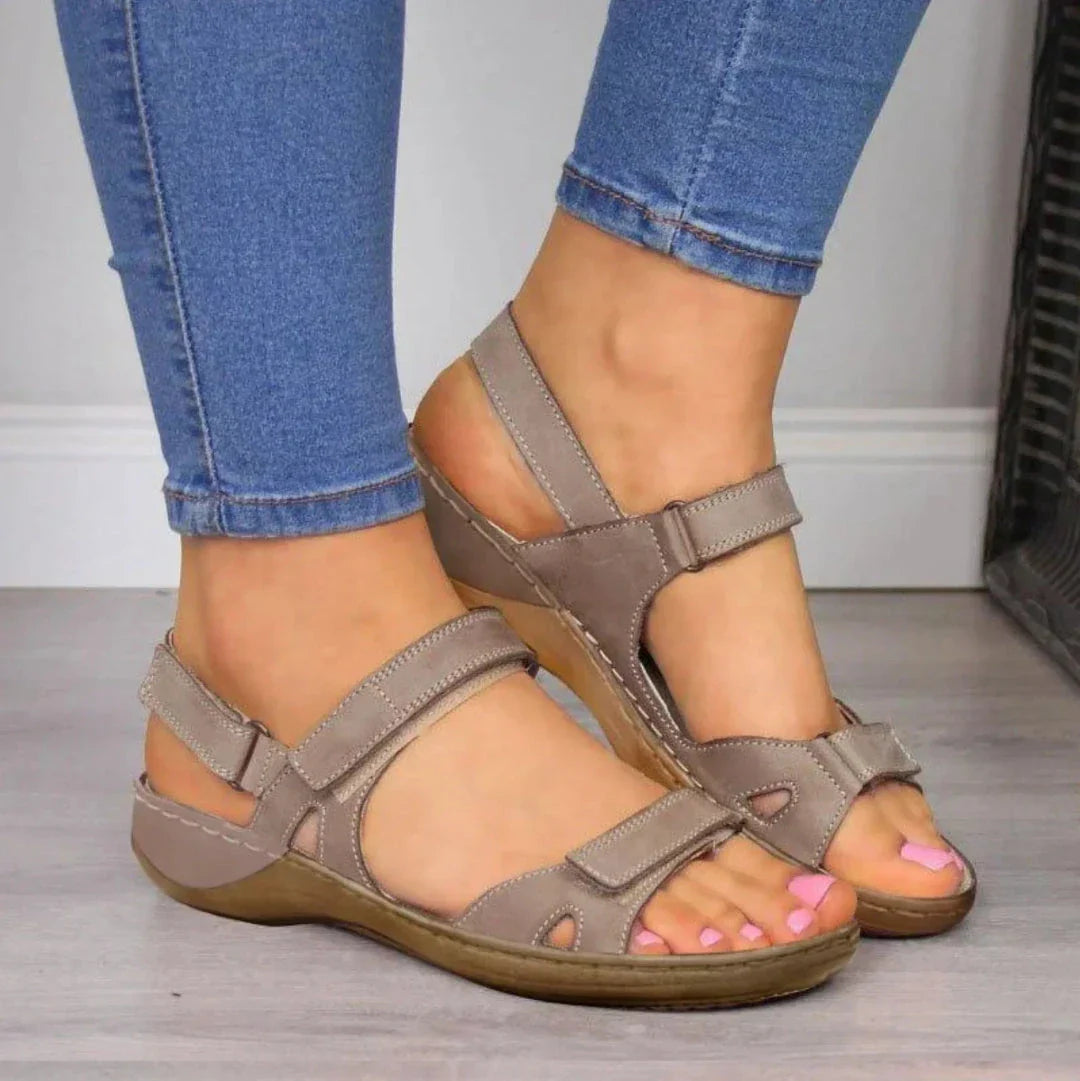 Lena Orthopedic Open Toe Wedge Sandals