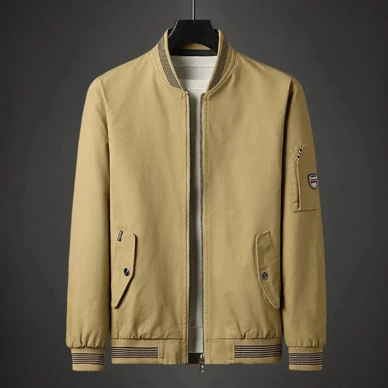 Marc Bomber Jacket For Men By TrendAura Tailored Fit With Ribbed Cuffs And Hem Versatile Everyday Style