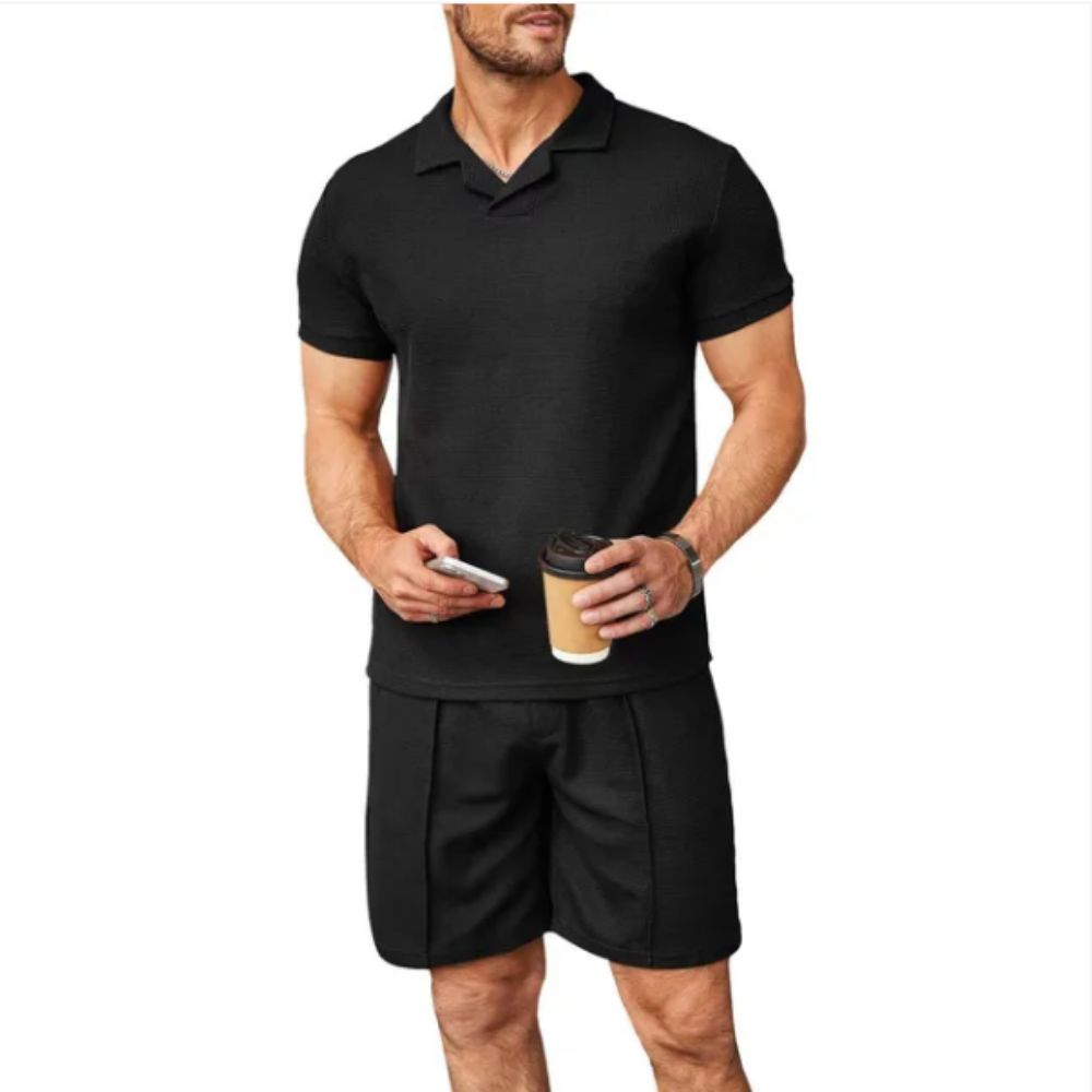 Lars Mens Casual Set Comfort Fit Versatile Style For Everyday Wear Ideal For Work And Weekend Outings