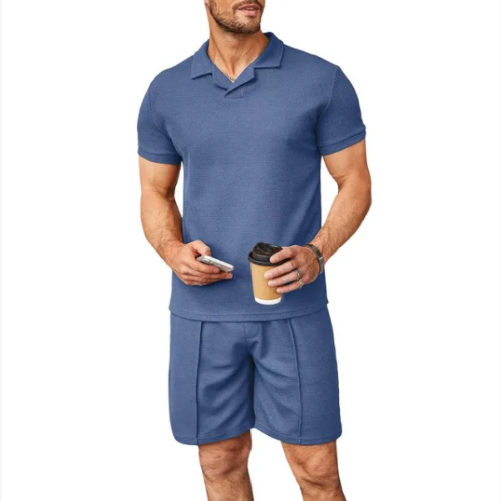 Lars Mens Casual Set Comfort Fit Versatile Style For Everyday Wear Ideal For Work And Weekend Outings