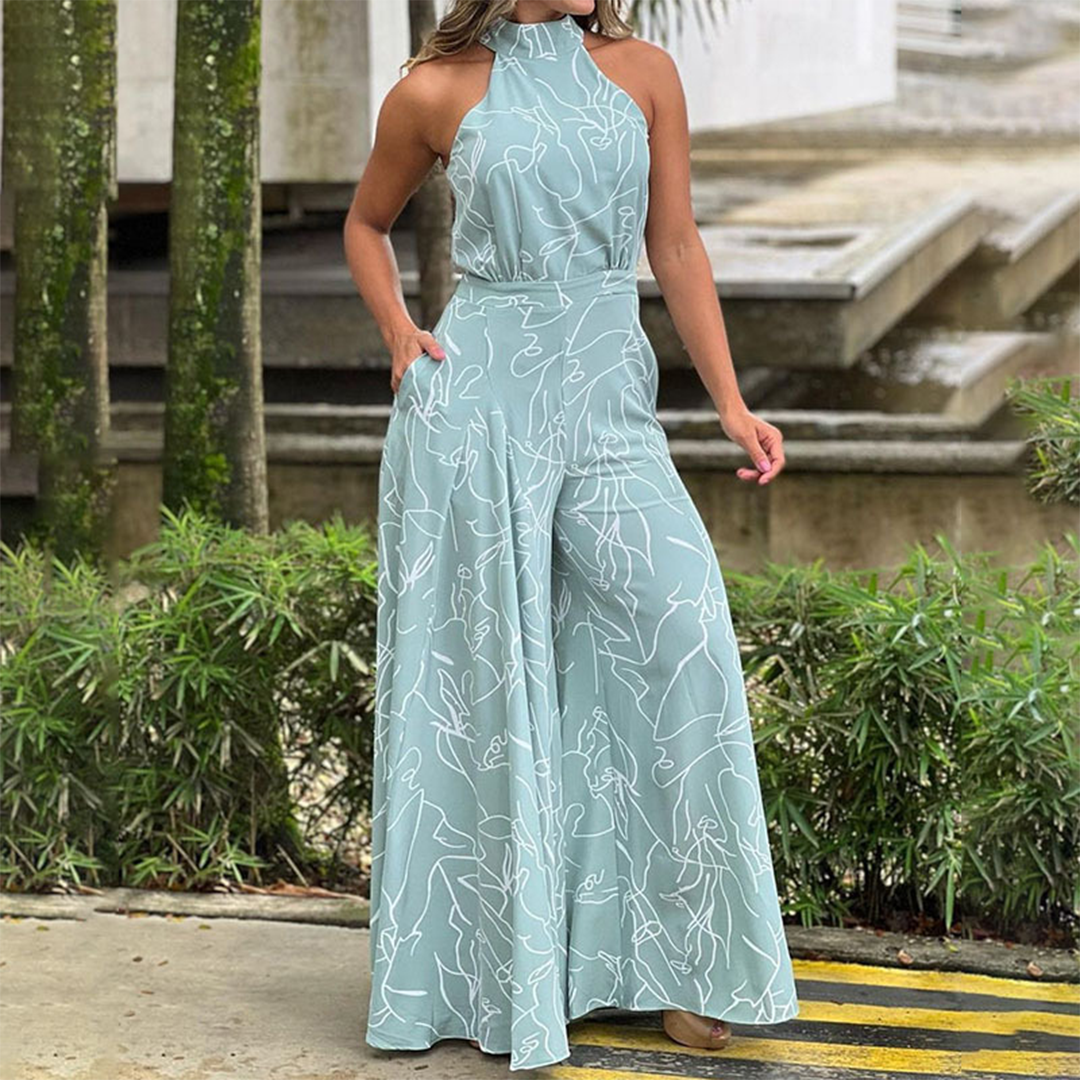 Women's Maxi Dress - Halterneck - Long and Flowing Fit - Elegant and Comfortable