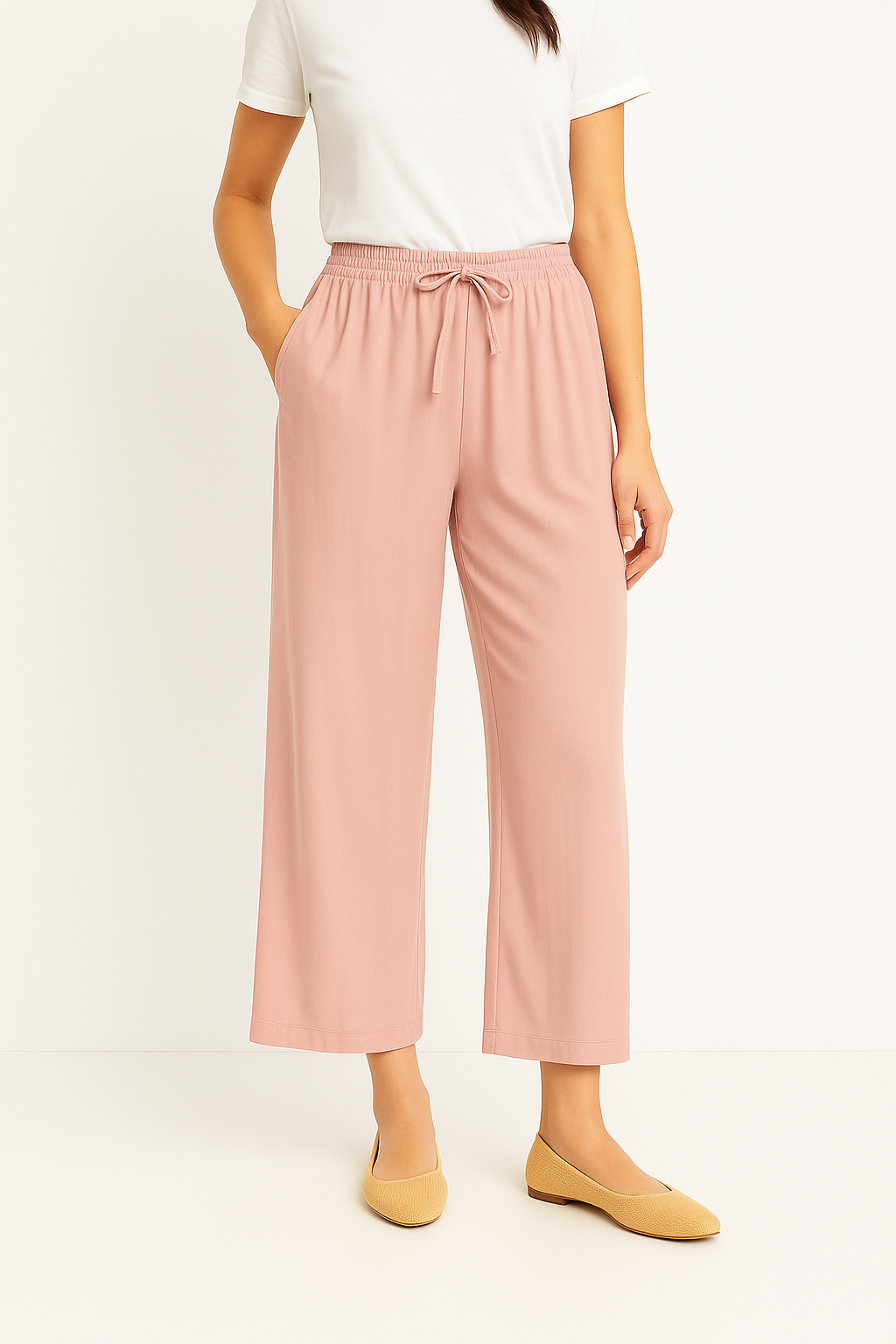 Women's pants with wide leg