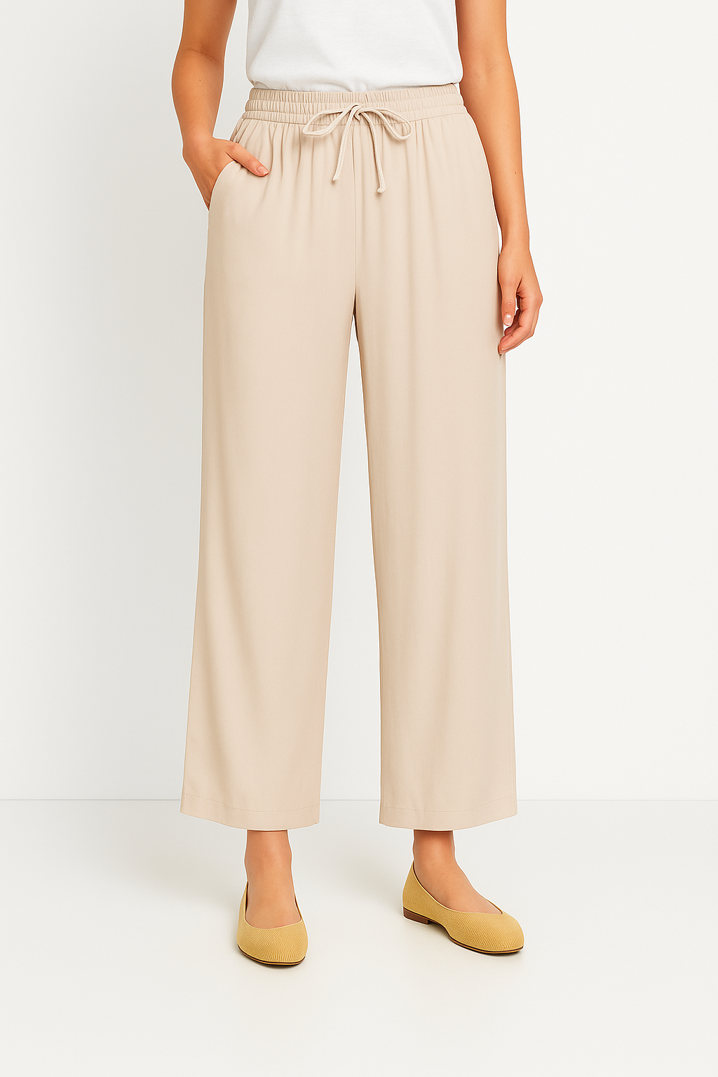 Women's pants with wide leg