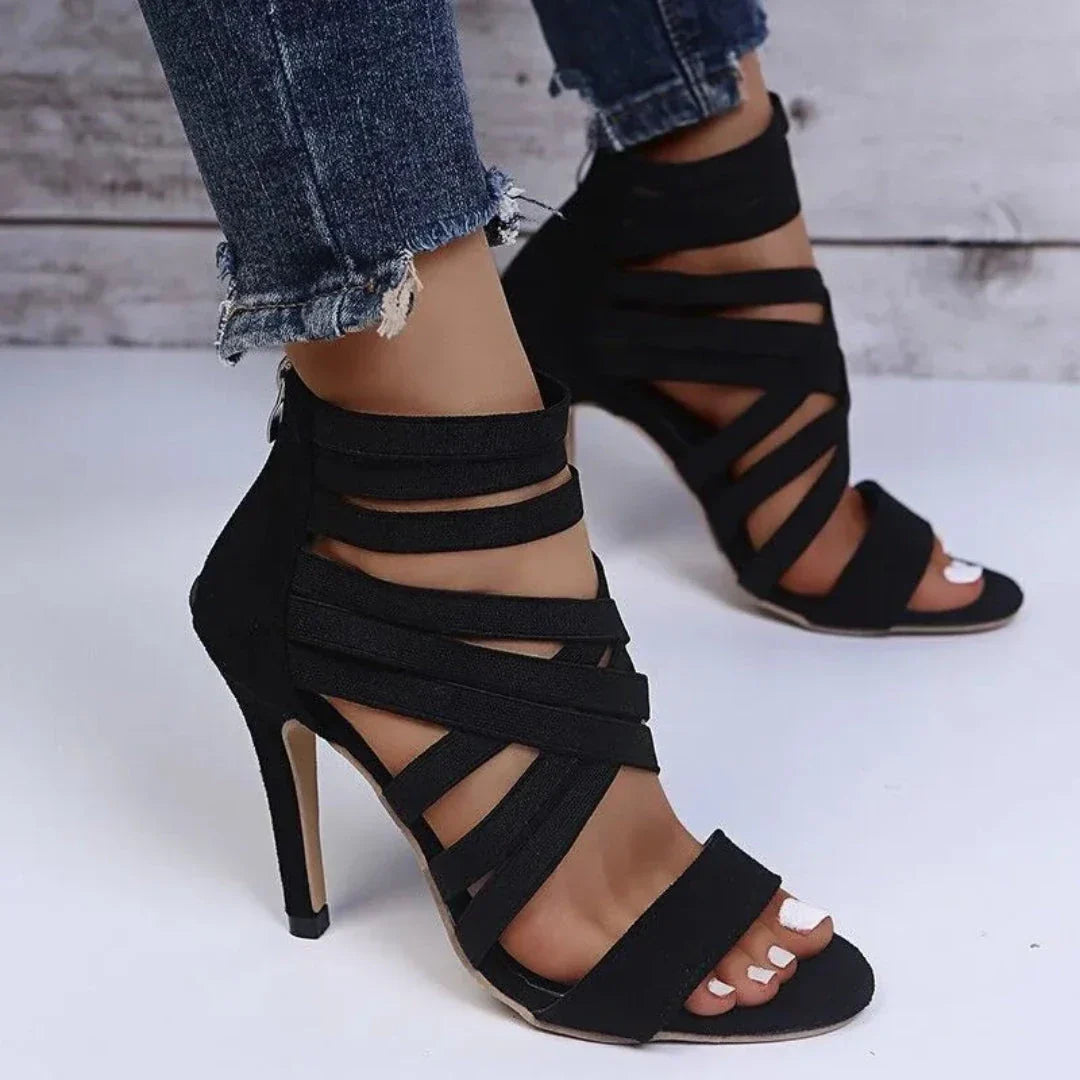 Lisa Suede High Heel Sandals