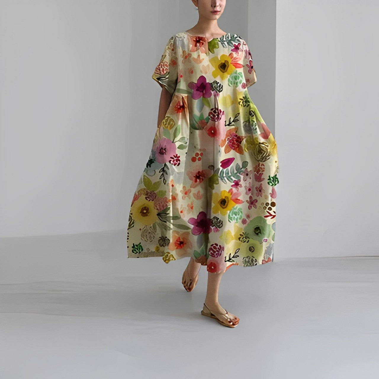 Ronja Printed Womens Dress With Playful Pattern Lightweight Flowing Comfort For Women