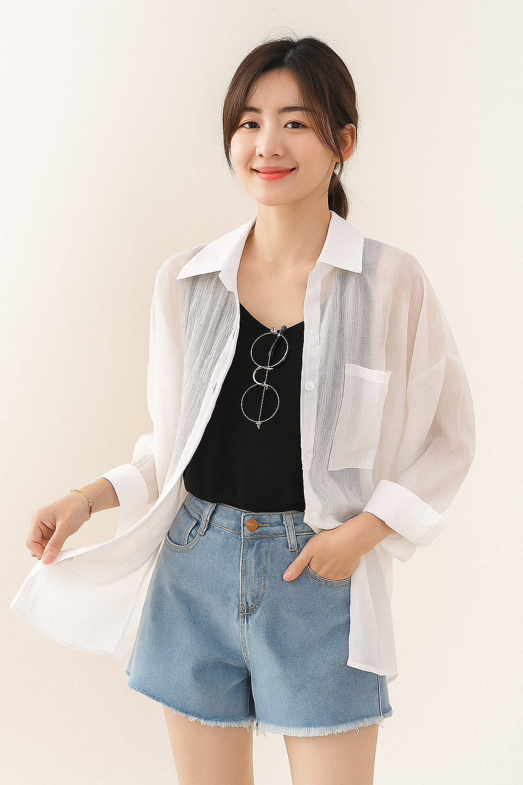 Loos e Blouse With Button Placket And Chest Pocket For Effortless Chic Everyday Wear For Women Worldwide