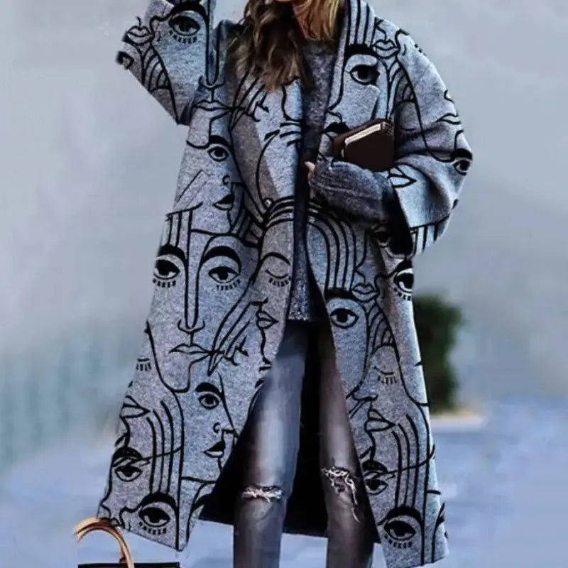 Long Stylish Trench Coat for Women – Warm, Comfortable Winter Fit