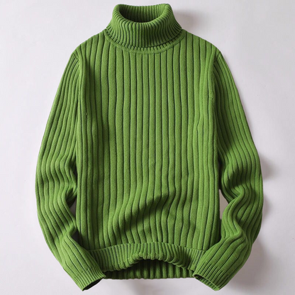 Merino Wool Turtleneck Sweater For Men All Day Warmth Soft Premium Knit Comfort Versatile Wardrobe Essential