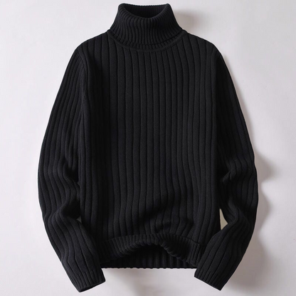 Merino Wool Turtleneck Sweater For Men All Day Warmth Soft Premium Knit Comfort Versatile Wardrobe Essential