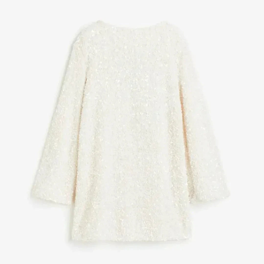 Luna Sequin Long Sleeve Mini Dress