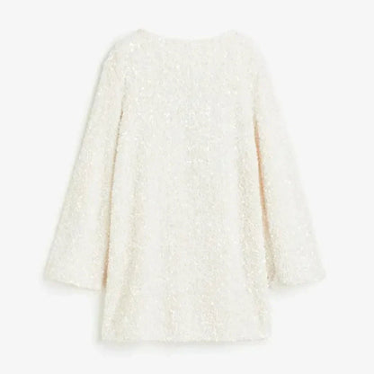 Luna Sequin Long Sleeve Mini Dress