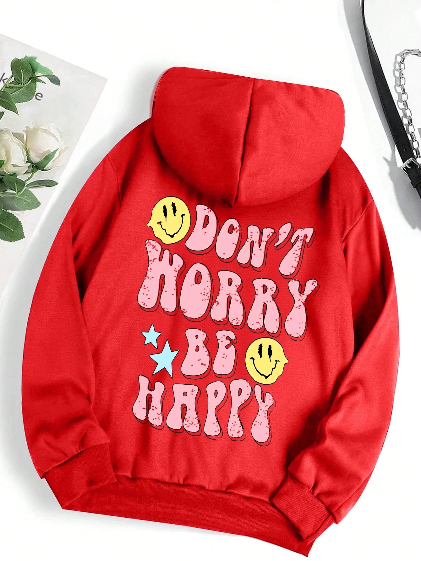 Don't Worry Be Happy Hoodie for Women