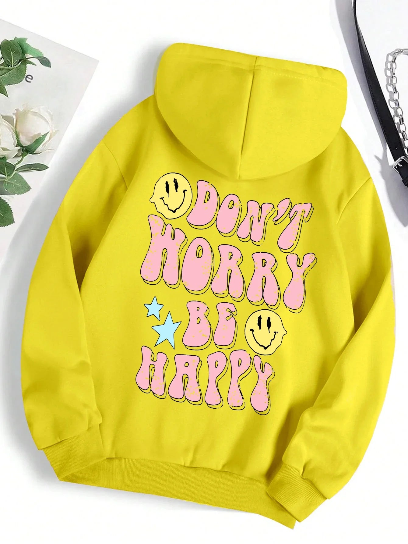 Don't Worry Be Happy Hoodie for Women