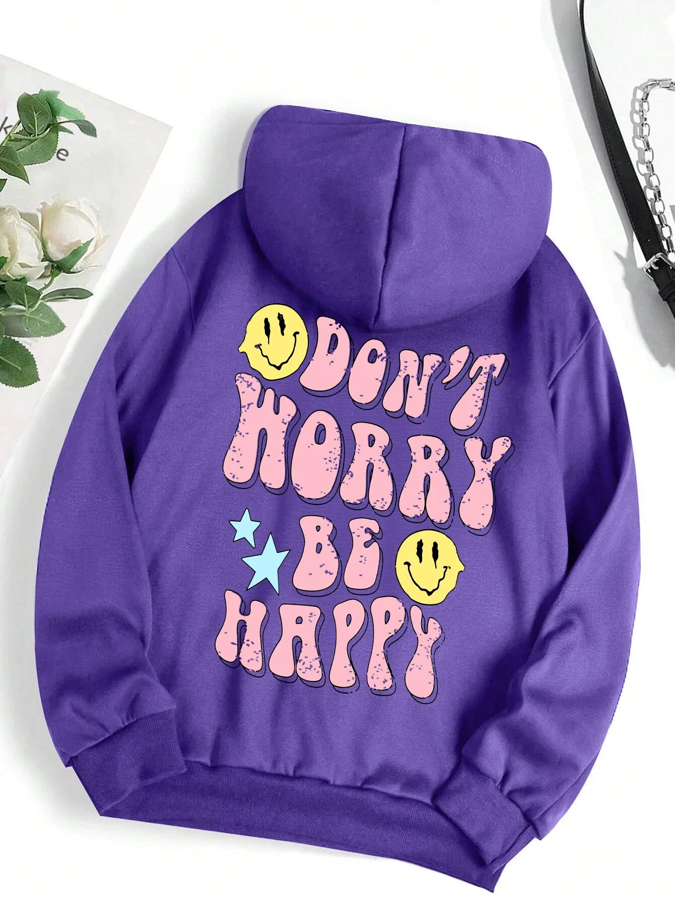 Don't Worry Be Happy Hoodie for Women
