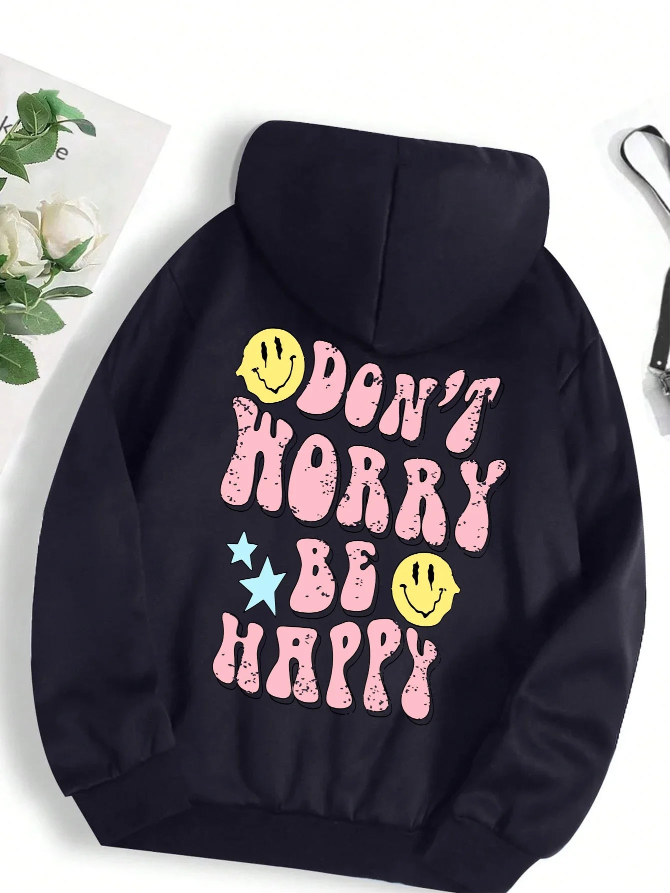 Don't Worry Be Happy Hoodie for Women