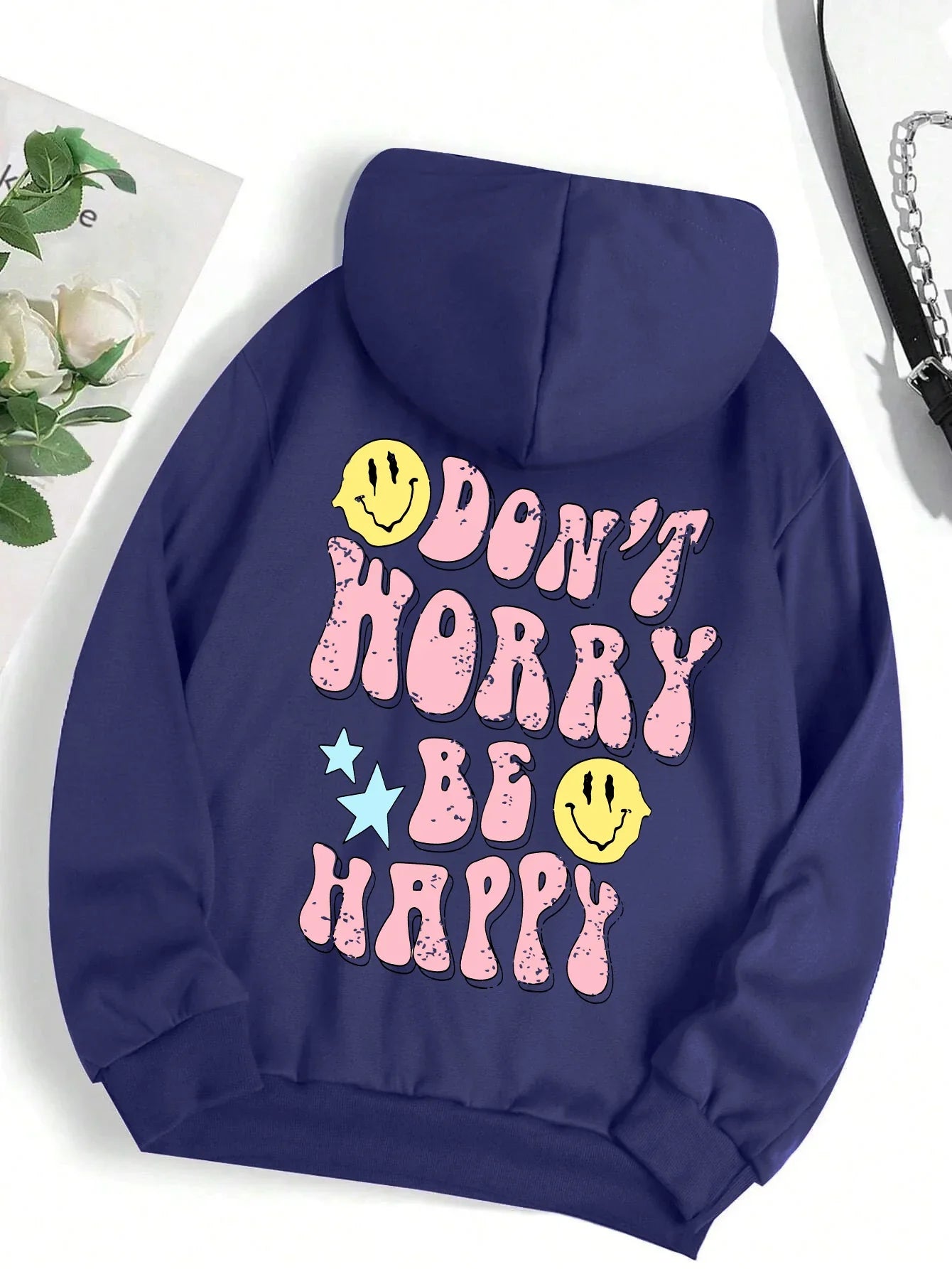 Don't Worry Be Happy Hoodie for Women