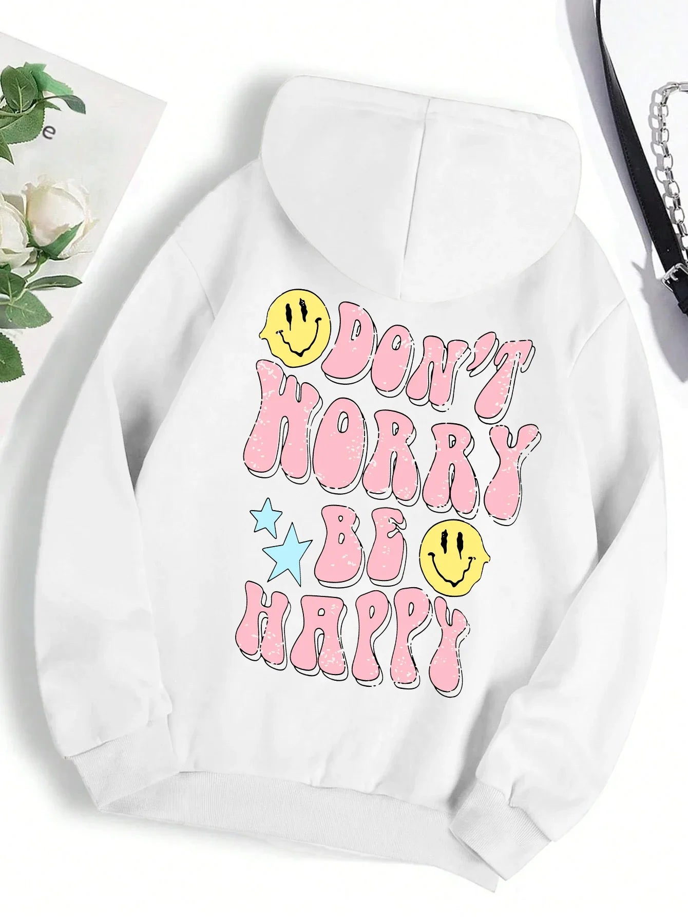 Don't Worry Be Happy Hoodie for Women