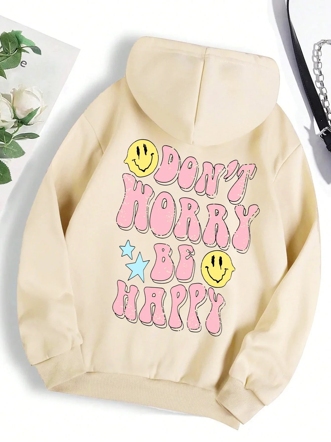 Don't Worry Be Happy Hoodie for Women