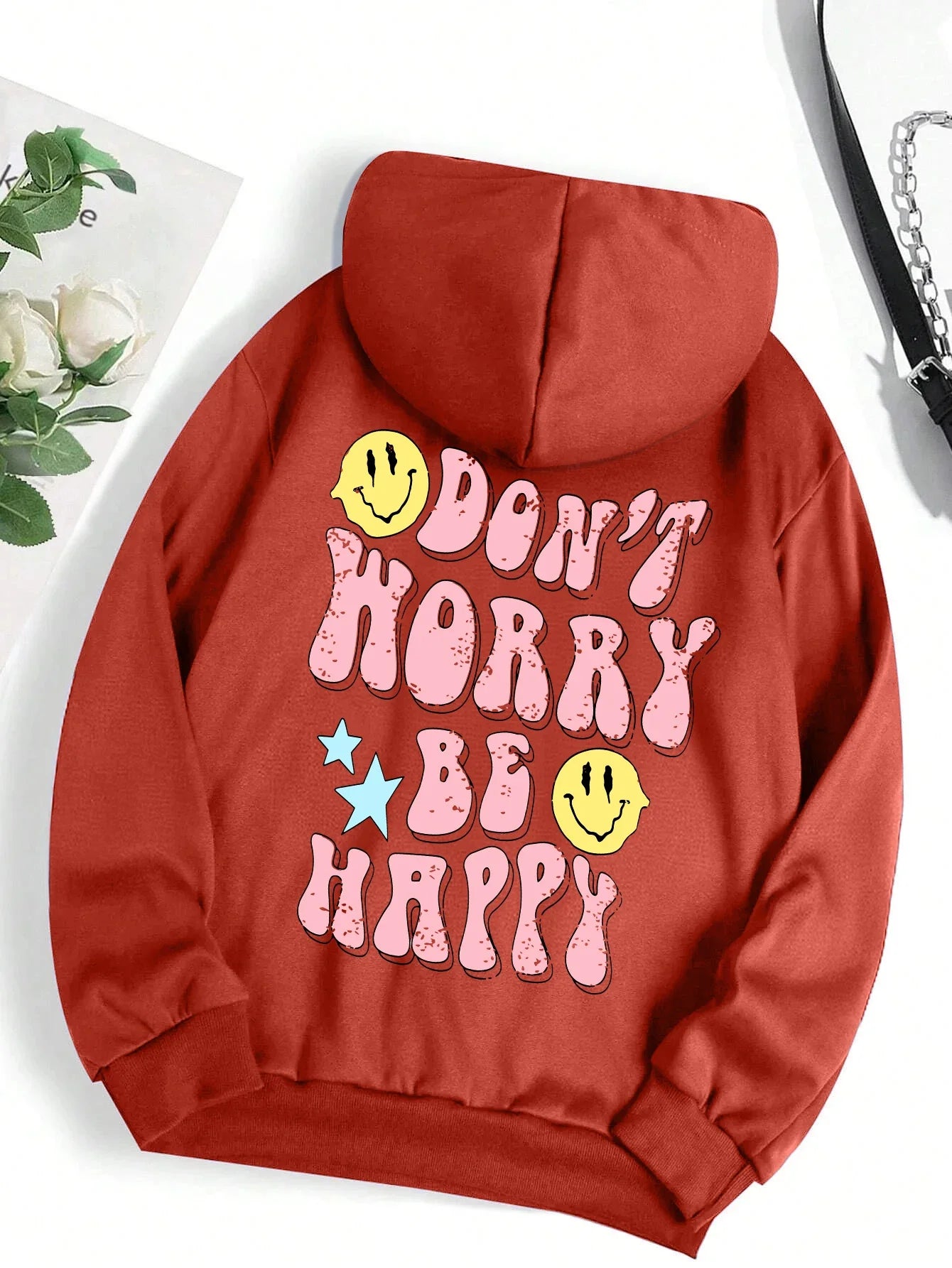 Don't Worry Be Happy Hoodie for Women