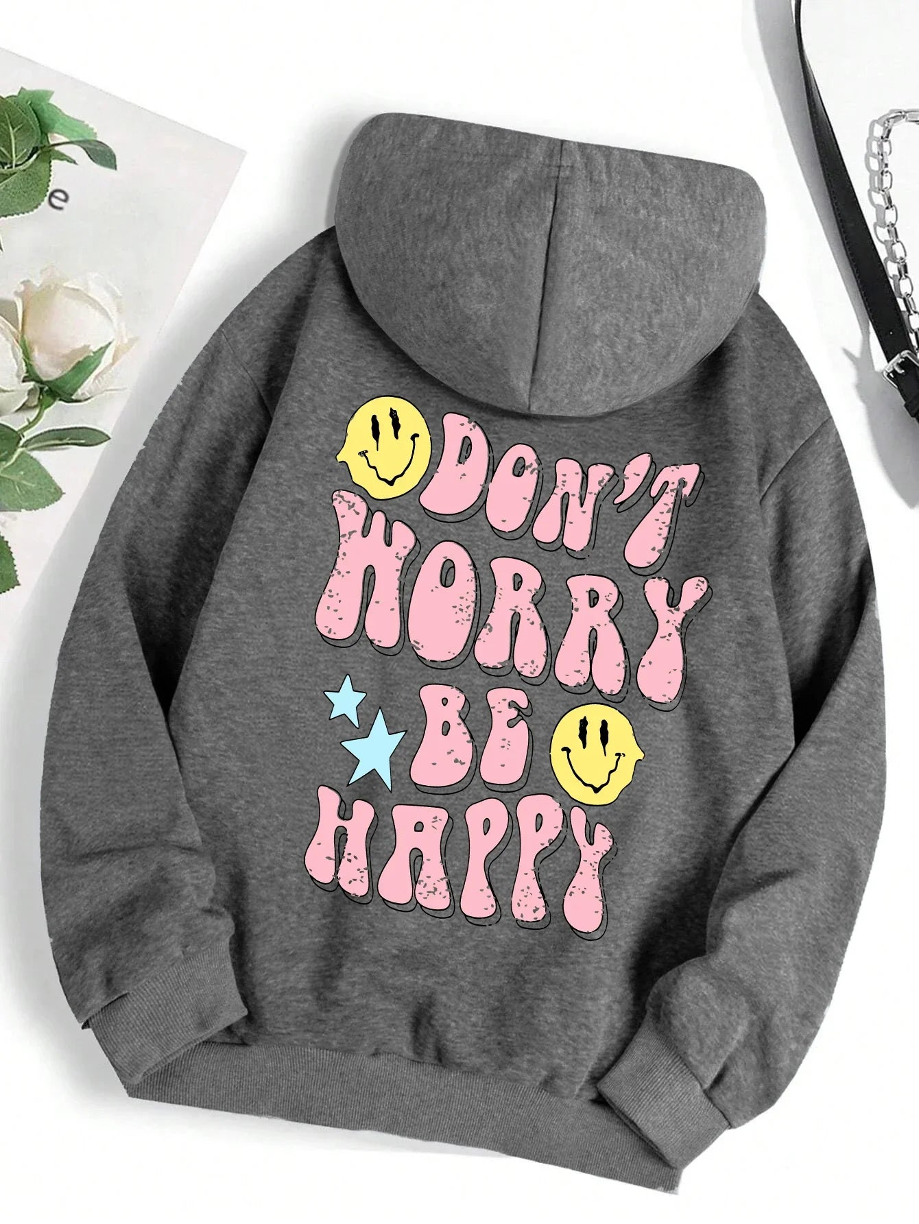 Don't Worry Be Happy Hoodie for Women
