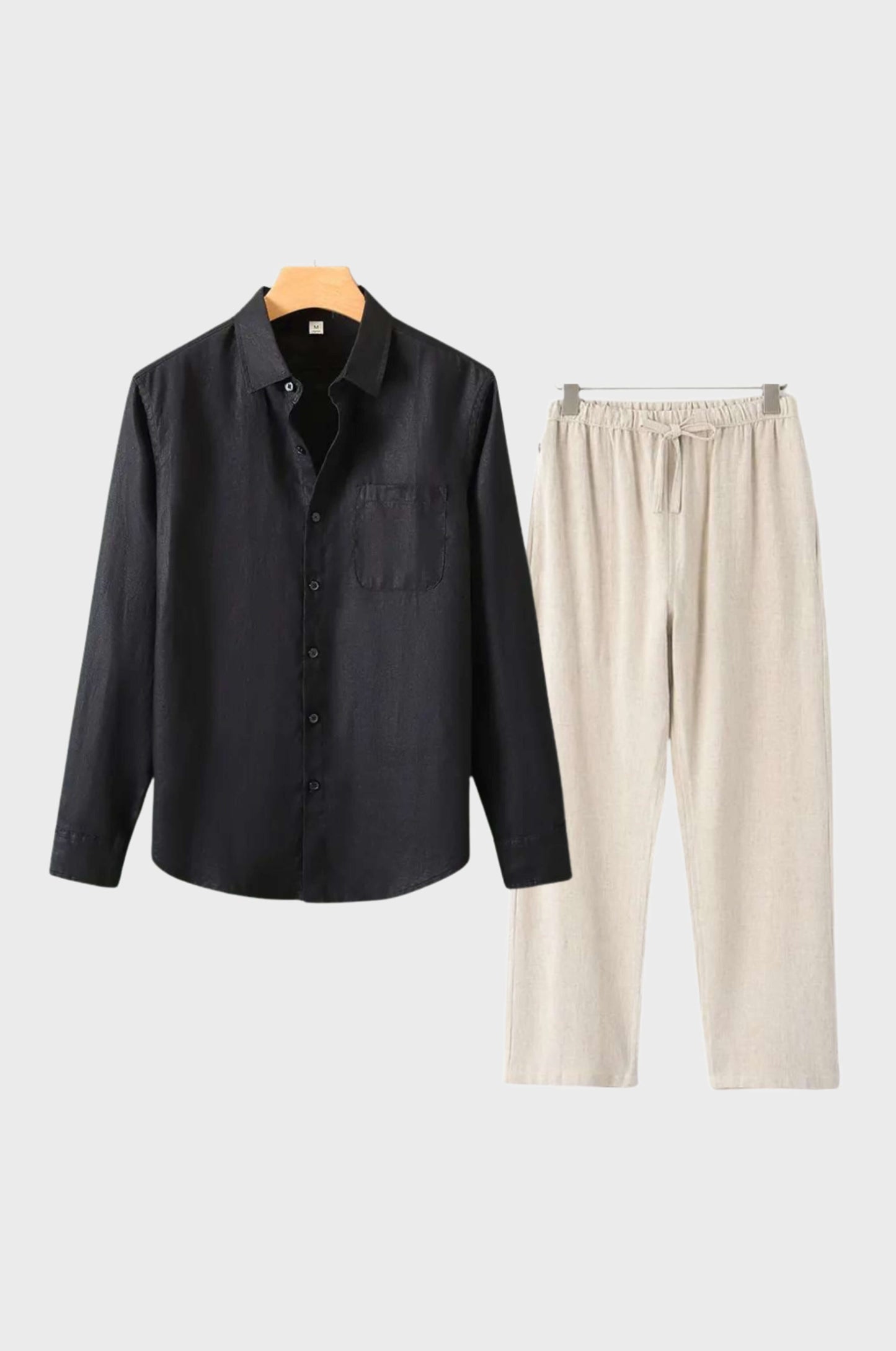 Max Mens Linen Set Breathable Lightweight Summer Essential With Modern Design For Men