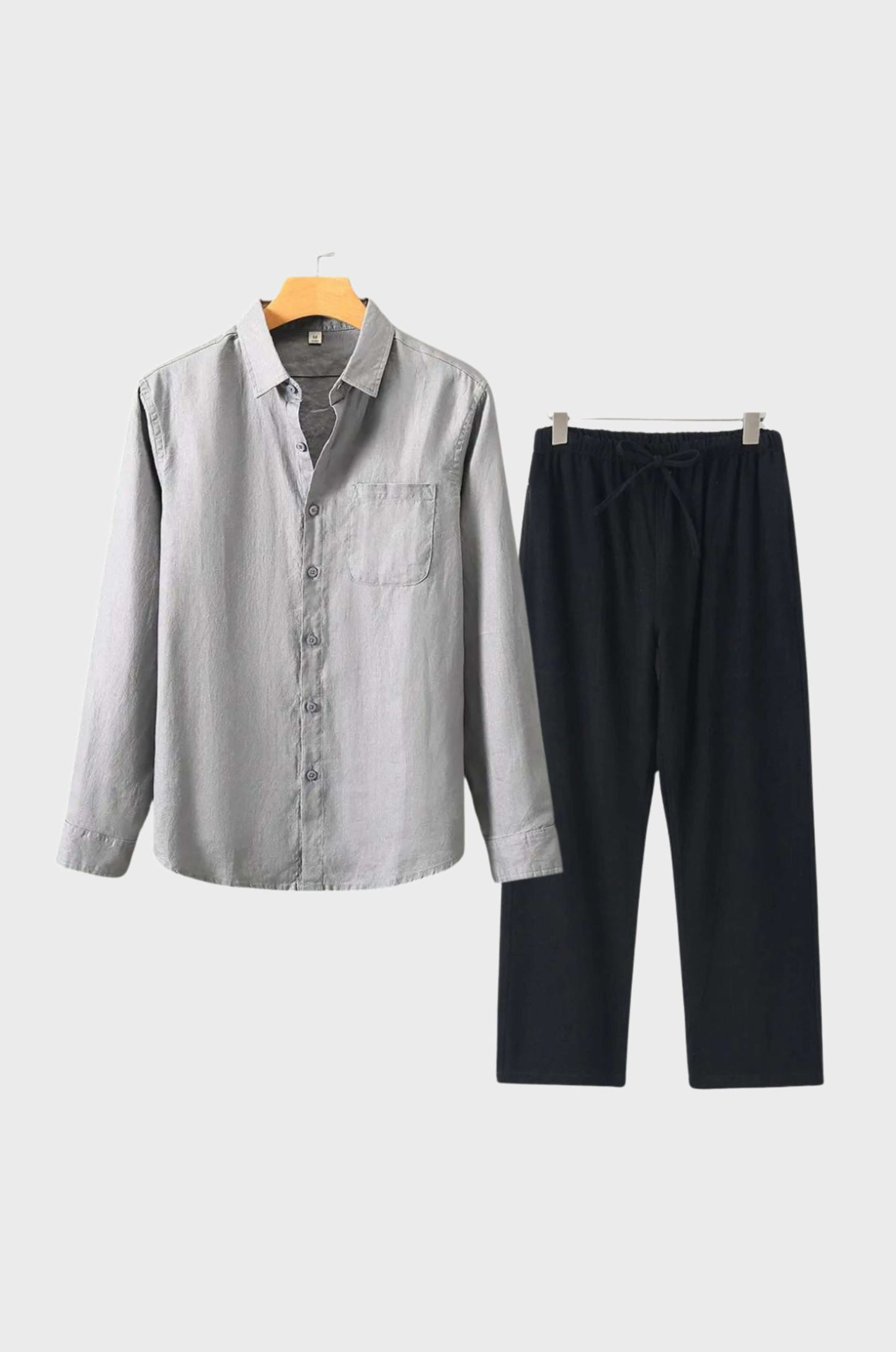 Max Mens Linen Set Breathable Lightweight Summer Essential With Modern Design For Men