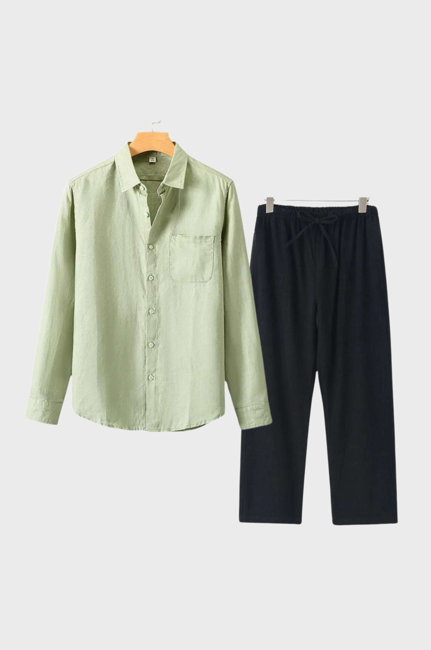 Max Mens Linen Set Breathable Lightweight Summer Essential With Modern Design For Men