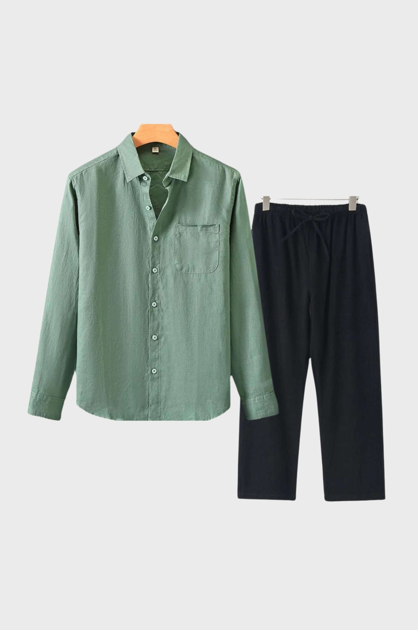 Max Mens Linen Set Breathable Lightweight Summer Essential With Modern Design For Men