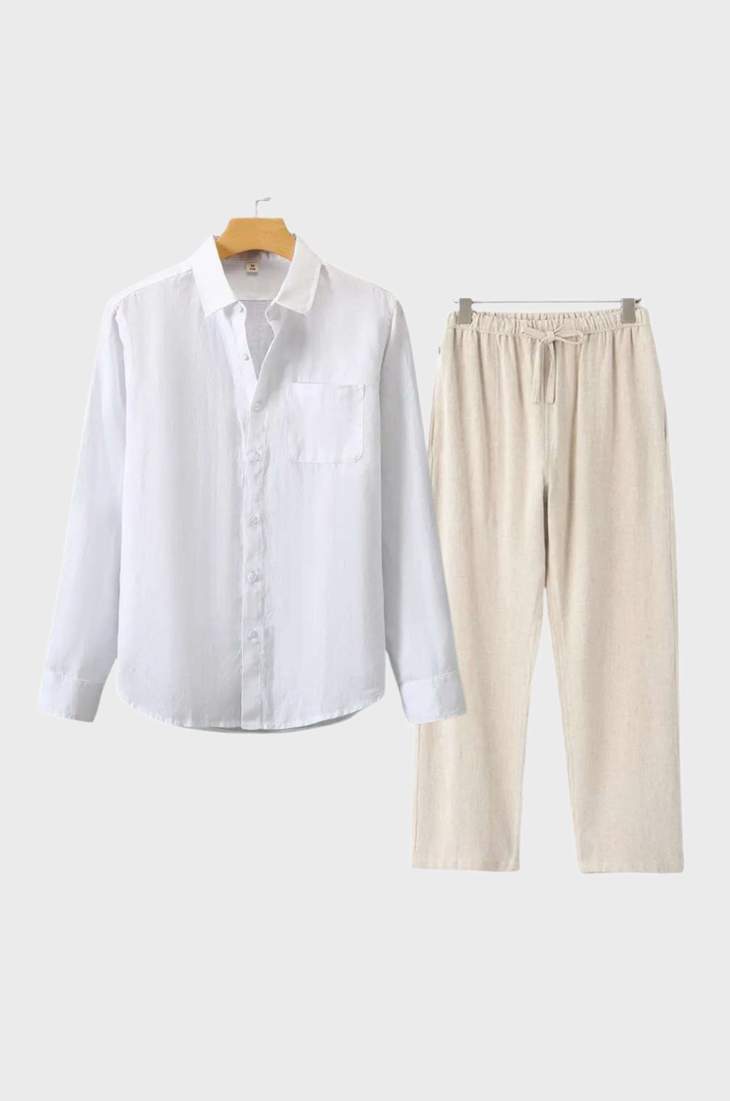 Max Mens Linen Set Breathable Lightweight Summer Essential With Modern Design For Men