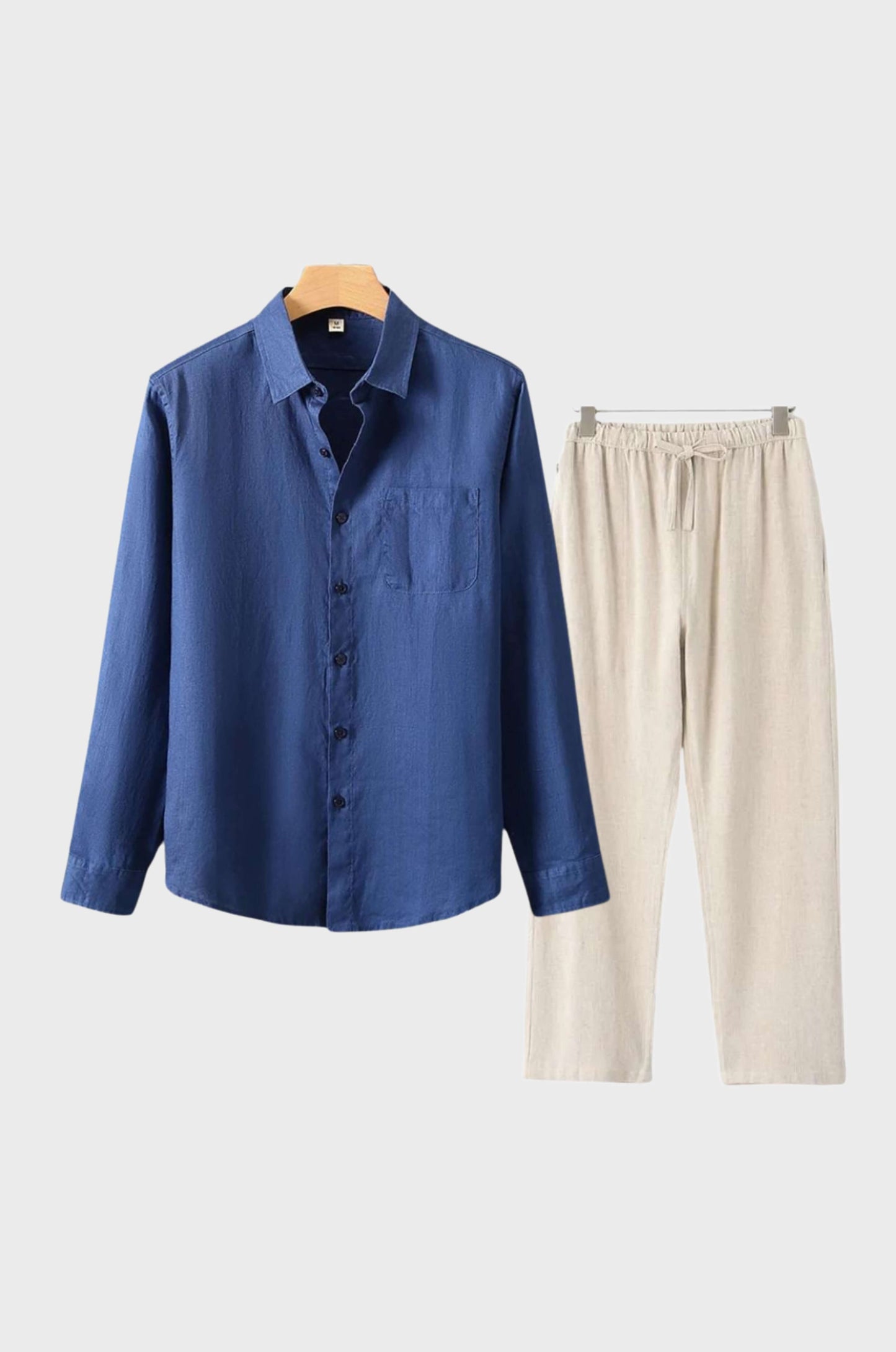 Max Mens Linen Set Breathable Lightweight Summer Essential With Modern Design For Men