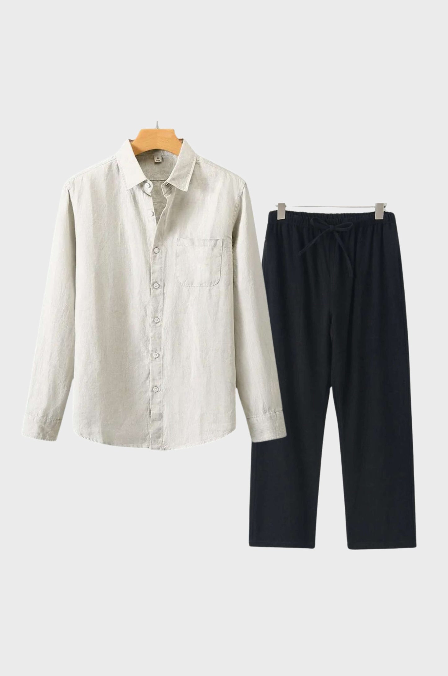 Max Mens Linen Set Breathable Lightweight Summer Essential With Modern Design For Men