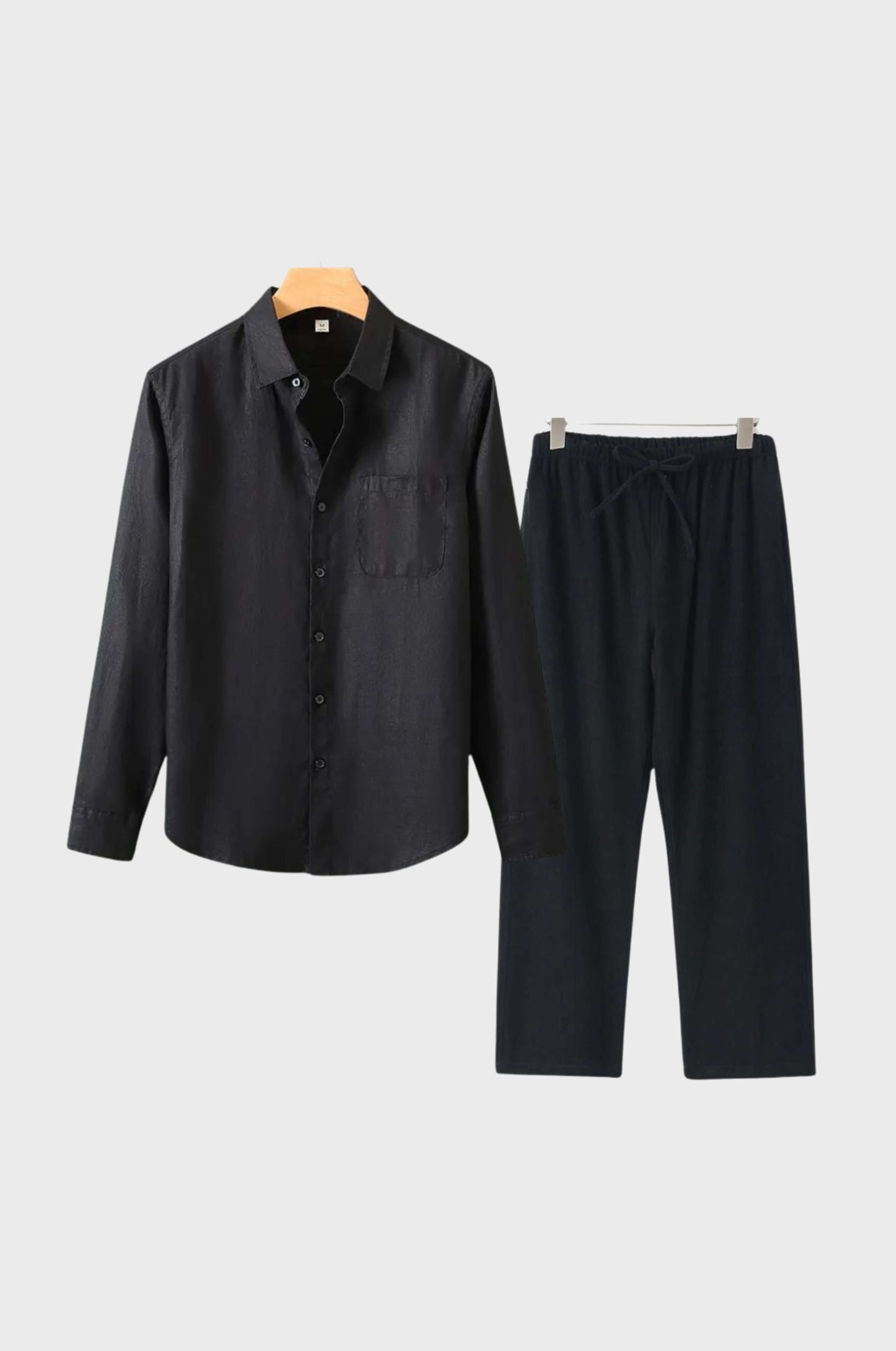Max Mens Linen Set Breathable Lightweight Summer Essential With Modern Design For Men