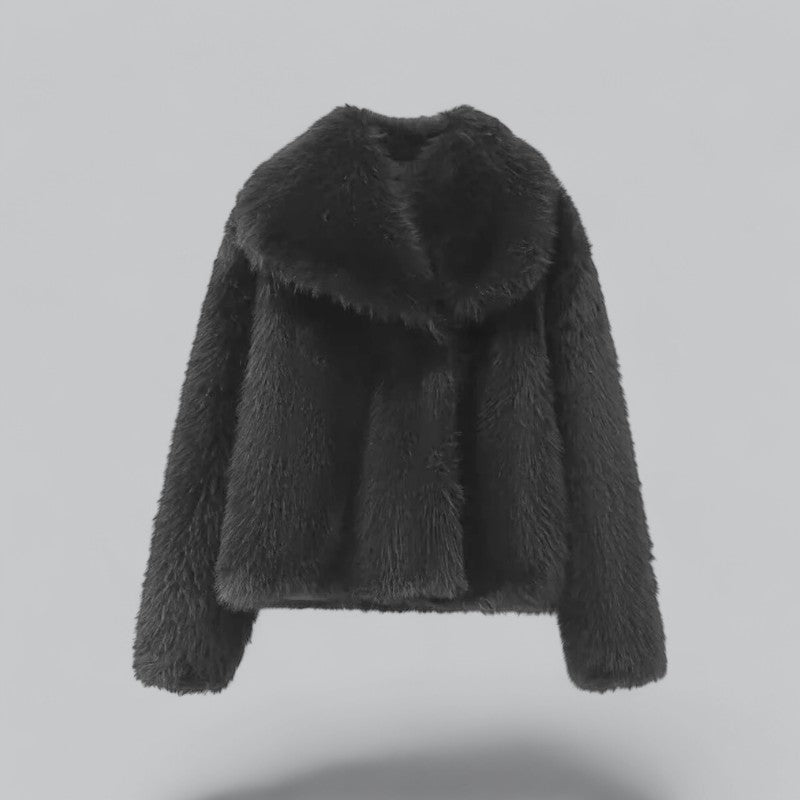 Luxurious Womens Faux Fur Winter Coat For Warmth And Elegant Comfort Ideal For City And Events
