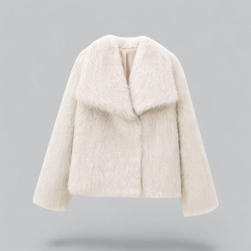 Luxurious Womens Faux Fur Winter Coat For Warmth And Elegant Comfort Ideal For City And Events
