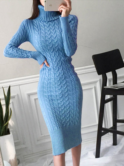 Women’s Stylish Knitted Jumper Dress | Fitted