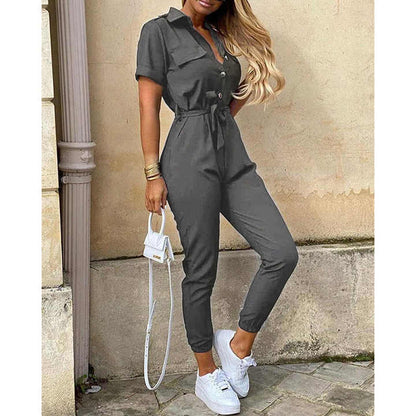 Lira Tailored Jumpsuit For Women Elegant Comfort Versatile From Office To Evening